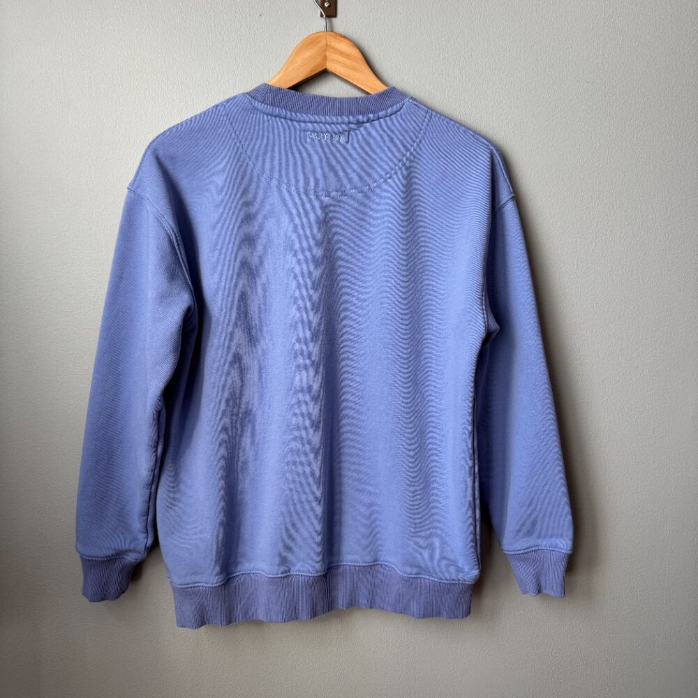 Anine Bing Tyler Sweatshirt Light Blue/White - Picture 5 of 17